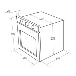 Встраиваемый электрический духовой шкаф Maunfeld EOEH.7611SCW