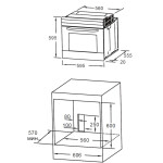 Встраиваемый электрический духовой шкаф Maunfeld MEOH709DB