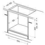 Встраиваемый электрический духовой шкаф Krona Element D plus 60 BL