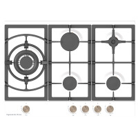 Встраиваемая газовая варочная панель Zigmund & Shtain G 14.7 W