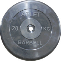 Диск обрезиненный MB Barbell Atlet MB-AtletB31-20