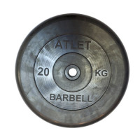 Диск обрезиненный MB Barbell Atlet MB-AtletB26-20