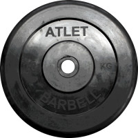 Диск обрезиненный MB Barbell Atlet MB-AtletB51-10