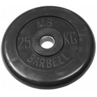 Диск обрезиненный MB Barbell MB-PltB26-25