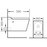 Унитаз Grossman GR-5501 impuls (590*360*385) БЕЛЫЙ подвесной