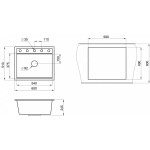 Кухонная мойка Granula KS-6003 Шварц, черный металлик