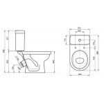 Унитаз-компакт Santeri Визит 1.P405.3.S00.00B.F