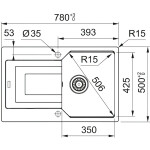 Кухонная мойка Franke UBG 611-78 черный мат (114.0639.654)