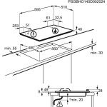 Встраиваемая газовая варочная панель AEG HGB 64420 SM