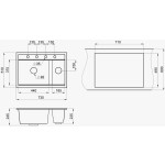 Кухонная мойка Granula KS-7302 черный