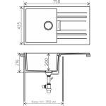 Кухонная мойка Tolero TL-750-911 черный