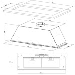 Встраиваемая вытяжка Korting KHI 9931 W