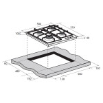 Встраиваемая газовая варочная панель Zugel ZGH602B