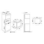 Встраиваемая микроволновая печь Krona REIN 60 BL