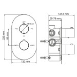 Смеситель для душа термостатический WasserKraft Berkel 4844 Thermo