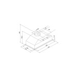 Встраиваемая вытяжка Krona Elisa Glass White 600 PB