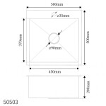 Кухонная мойка Fabia PROFI 50503