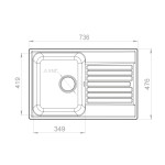 Кухонная мойка GranFest Quarz GF-Z78 черный
