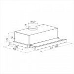 Встраиваемая вытяжка Lex Hubble G 2M 600 White