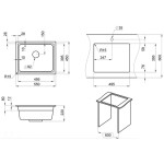 Кухонная мойка Granula KS-5501U черный