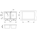 Кухонная мойка Granula GR-8101 шварц