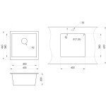 Кухонная мойка Granula GR-4451 черный