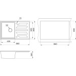 Кухонная мойка Granula GR-8601 графит