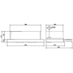 Встраиваемая вытяжка Weissgauff Tel 500 EW