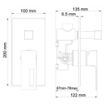 Смеситель для душа WasserKraft Alme 1551 хром