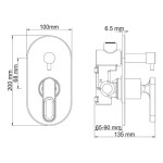 Смеситель для ванный WasserKraft Kammel 1841