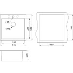 Кухонная мойка Granula GR-5102 черный