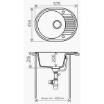 Кухонная мойка Tolero R-122-911 черный