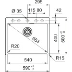 Кухонная мойка Franke MRG 610-54 черный мат (114.0661.699)