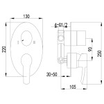 Смеситель для ванны Lemark Atlantiss LM3227C